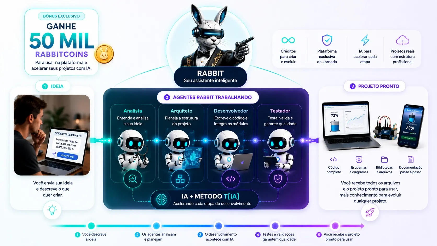 Fluxo da plataforma Rabbit